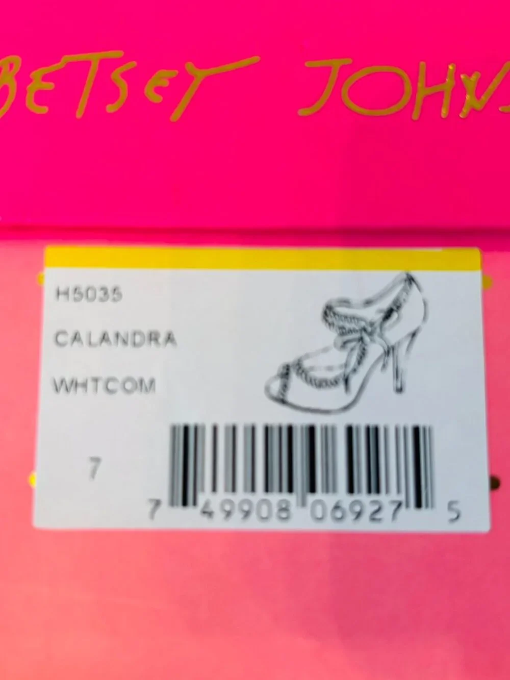 Betsey Johnson Calandra III size: 7